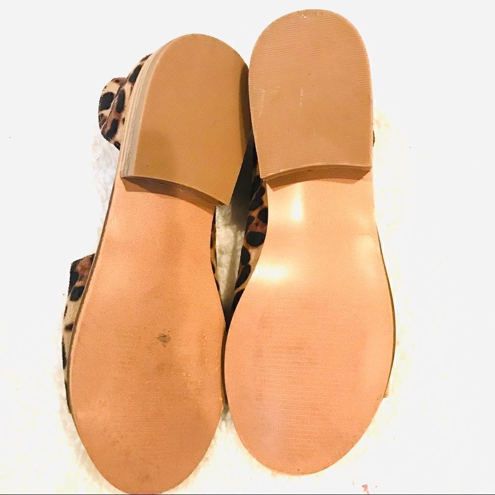 - Ccocci “Adele” Leopard Print Slides Size 5 1/2 - image 5